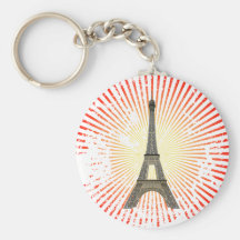 Paris: Eiffelturm: Vektorzeichnen: Keychain Schlüsselband
