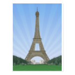 Paris: Eiffelturm: Vektorzeichnen: Postkarte