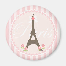 Paris im Frühjahr Girly Magnete