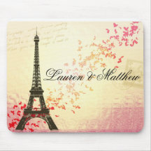 Paris in der Liebe - Eiffel-Turm Mauspad