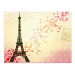 Paris in der Liebe - Eiffel-Turm Postkarte
