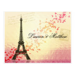 Paris in der Liebe - Eiffel-Turm Postkarte