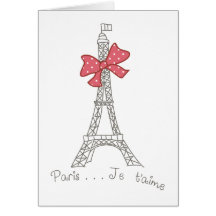 Paris… Je t'aime Grußkarte
