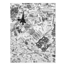 Paris-Karte Postkarten
