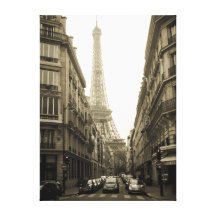 Paris Leinwand Druck