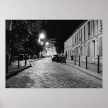 Paris nachts poster
