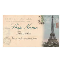 Paris-Postkarten-Visitenkarte