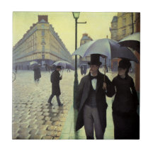 Paris-Straße, regnerischer Tag durch Gustave Caill Fliese