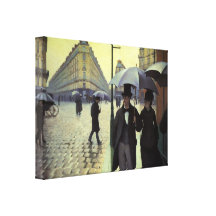 Paris-Straße, regnerischer Tag durch Gustave Caill Gespannte Galeriedrucke