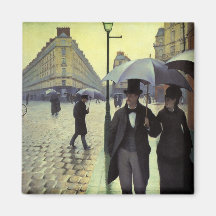 Paris-Straße, regnerischer Tag durch Gustave Caill Magnete