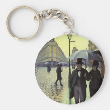 Paris-Straße, regnerischer Tag durch Gustave Caill Schlüsselbänder
