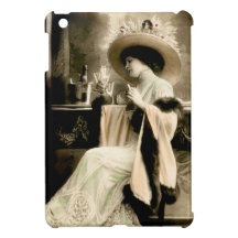 Pariser Frau 1900, die Champagne trinkt