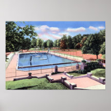 Park-Pool 1940 Indianapolis Indiana Garfield Plakatdrucke