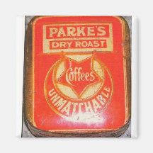 Parkes Kaffee-Zinn 1900 Magnete