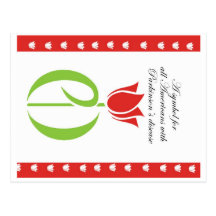 Parkinson-Krankheit, parkinsons Krankheit, Tulpe,  Postkarte