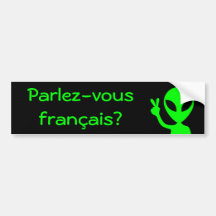 Parlez-vous francais? Autoaufkleber