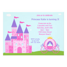 Party Einladung Prinzessin-Birthday