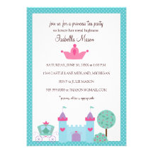 Party Einladungen Prinzessin-Tea
