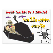Party Halloweens Deadful Individuelle Einladungskarte