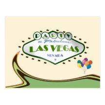 PARTY IN fabelhafter Las- Vegaspostkarte, Rotation