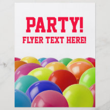 Party laden ein flyer