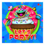 Party laden "ließ uns Party!" ein mit Fribbets Ankündigungen