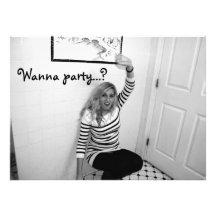 Party lädt ein personalisierte ankündigungskarte