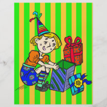 Party-Mädchen-Öffnungs-Geschenke Vollfarbige Flyer