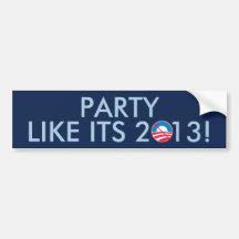 Party mögen sein 2013! autosticker