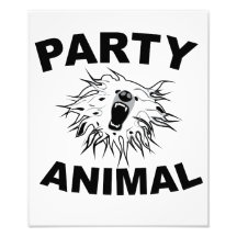 Party-Tier. Ein Spaß-Entwurf für Spaß-Leute Foto