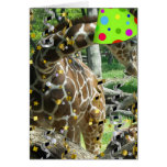 Party-Tier-Giraffe Grußkarten