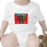 Party-Tier - roter Stier im hohen Geist T-shirts