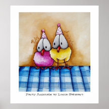 Party-Tiere Plakatdrucke