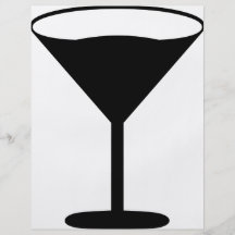 Partycocktail-Ikonenschwarzes Flyer