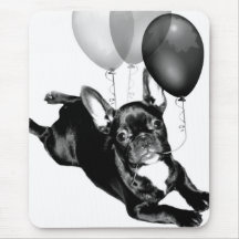Partyzeit französische Bulldogge mousepad