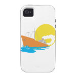 Passagier-Schiffs-Fracht-Boot Retro iPhone 4 Case