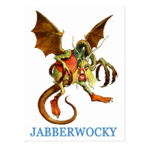 PASSEN SIE DAS GEFÜRCHTETE JABBERWOCKY AUF POSTKARTE