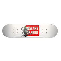 Passen Sie vom Nerd auf Bedrucktes Skateboard