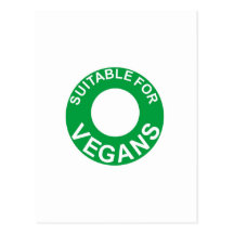 passend für Vegans Postkarte