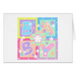Pastell blockiert Baby Karten