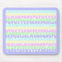 PastellABCs Mousepads