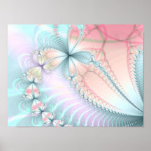 PastellBlumenketten Plakatdrucke