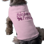 Pastellrosa Bichon Frise Hundet-shirt Hunde T Shirt