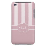 Pastellrosa-Streifen/Fest-Fertigen Namen besonders iPod Case-Mate Hülle