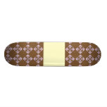 Pastellrosa und Brown. Blumenentwurf Individuelle Decks