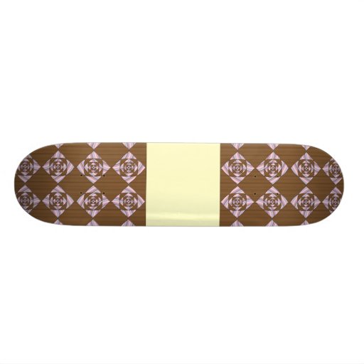 Pastellrosa und Brown. Blumenentwurf Individuelle Decks