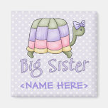 Pastellschildkröte-große Schwester Kühlschrankmagnete