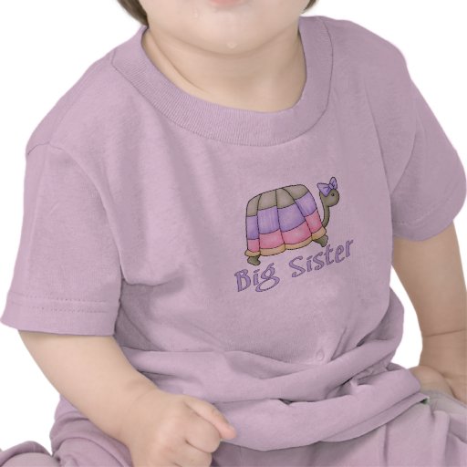 Pastellschildkröte-große Schwester T-shirt