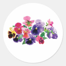 PastellStiefmütterchen Sticker