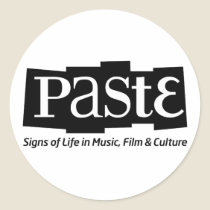 Pasten-Block-Logo-Umbau auf unterem Schwarzem aufkleber
